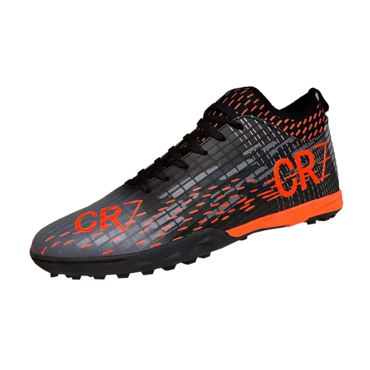 Nuevos Zapatos De Fútbol Para Hombre CR7 Turf Entrenamiento Deportivo Transpirables Zapatillas De Salida Directa TF Para Hierba Y Futsal - 1
