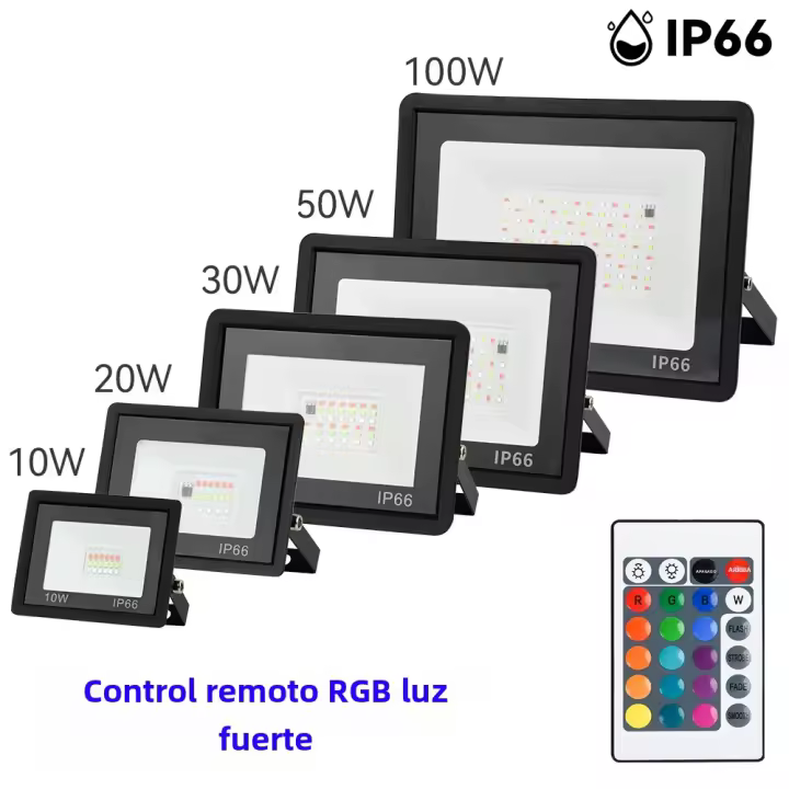 Lámpara De Proyección LED RGB IP66 Impermeable Para Jardín Exterior 100W 50W 30W 20W 10W Con Reflector 220V Luz De Escenario - 1