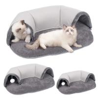 Túnel Para Gatos Ellipses Juguete Interactivo De Playa Cama Nest Dual Uso Para Cochinillos Conejos Y Ferretes Juguetes Para El Hogar Entrenamiento Para Gatitos - details 1