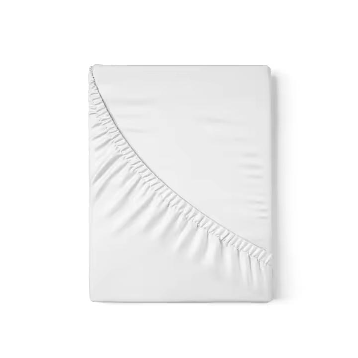 ZIMMY - Sábana Bajera Ajustable Blanco - Cama 90/105/135/150/180cm - 50% Algodón, 50% Poliéster, Funda Colchón Máximo Confort y Suave - 1