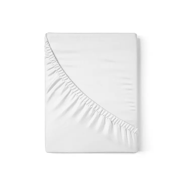 ZIMMY - Sábana Bajera Ajustable Blanco - Cama 90/105/135/150/180cm - 50% Algodón, 50% Poliéster, Funda Colchón Máximo Confort y Suave - 1