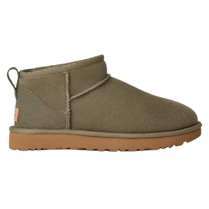 Botas De Mujer En Borreguito Classic Ultra Mini Green Moss De Ugg - 1