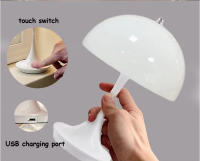 Lámpara De Mesa Clásica Recargable Por USB Luz Nocturna Táctil Sin Ajuste De Intensidad Para Decoración De Hotel Y Bar Lámpara De Escritorio Para Dormitorio - details 5
