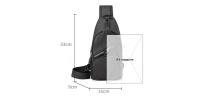 Bolsa De Pecho Antirrobo Para Hombre Pequeña Impermeable Con Malla De Almacenamiento Bolsa Transversal Deportiva Para Viajes Con Bolsillo Para Móvil - details 2