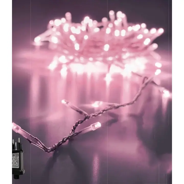 Guirnalda Luces Led de Navidad PLUS HOME 1000 LED 6m Cable Verde IP44 Impermeable - Blanco Cálido - Eficiencia Energética A+++ - 1
