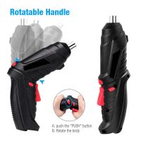 Destornillador Eléctrico Recargable 3.6V Herramienta Eléctrica Portátil Para El Hogar Con Iluminación LED Set De Destornilladores Poderoso Torque Máximo 3.5Nm Velocidad Sin Carga 2800rpm - details 10