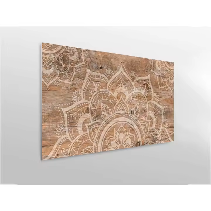 Oedim Cabecero Cama PVC Imitación Madera Clara Mandala_H132 Varias Medidas | Disponible en Varias Medidas | Cabecero Ligero, Elegante, Resistente y Económico - 1