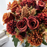 Arco De Rosas Artificiales De Alta Calidad Para Decoración De Navidad Y Año Nuevo Estilo De Flores Silken Hydrangeas Para Casa - details 1