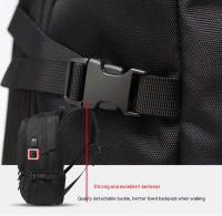 Mochila De Viaje Grande 50L 80L Para Hombre Con Compartimento Para Zapatos Separado Bolsa De Negocios Impermeable Deportes Al Aire Libre Negro Mochilas De Almacenamiento - details 13