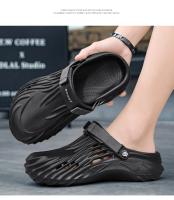 Sandalias De Verano Para Hombres Talla Grande Clogs De Lujo Mocasines De Jardín Casual Plataforma Bajo Tobillo Color Sólido - details 7