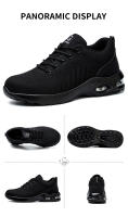 Zapatos De Seguridad Para Hombres Y Mujeres Transpirables Deportivos De Trabajo Con Punta De Acero Y Protección Contra Puntas Zapatos De Almohadilla Y Suela De PU - details 8
