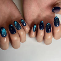 Set De Uñas Ovales 24pcs Con Archivo Y Gel De Jalea Incluido Kit De Uñas Postizas Fáciles De Usar Para Dibujar Y Decorar - details 3
