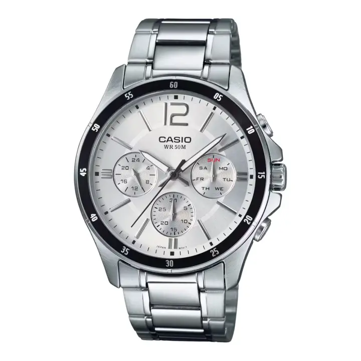 Casio Reloj Hombre Analogico Cuarzo con Correa de Acero inoxidable MTP-1374D-7AVDF - 1