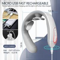 Masajeador de cuello para aliviar el dolor con calor, portátil, pulso eléctrico, tejido profundo, punto de activación, masajeador cervical para mujeres y hombres, regalos aptos para FSA o HSA - details 1