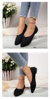 Zapatillas Planas De Puntera Punzante Para Mujer En Color Sólido Zapatos Slip on Transpirables Y Casuales Ballet Loafers - details 18
