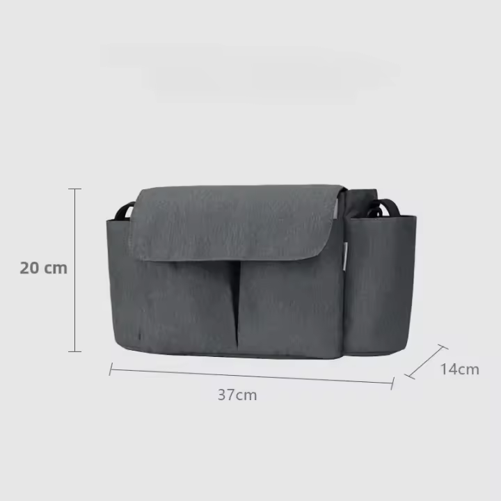 Bolsa Organizadora De Carrito De Bebé Con Gran Capacidad Para Viajes Soporte De Botellas Y Bolsas De Diaper Accesorios Para Carrito De Bebé - 1
