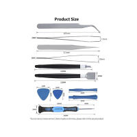 Herramientas de desmontaje multifuncionales 16 en 1 Juego de destornilladores Kit de herramientas de reparación para computadora portátil Teléfono móvil Teclado Consola de juegos Gafas, Juego de destornillador de diferentes modelos de punta - details 2