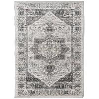 vidaXL Alfombra de interior/exterior diseño vintage ARBIZU 200x280 cm Color Rosa,  Multicolor,  Gris claro y mas Alfombras de área  Alfombra de Piso para Sala de Estar Dormitorio Habitación Salón - details 1