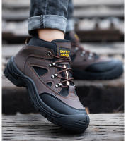 Zapatos De Seguridad Para Hombre Botines Tácticos Antideslizantes Con Punta De Acero Y Protección Anti-Pinchazos Zapatillas De Trabajo Ligeros Para Adultos - details 4