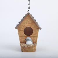 1pc Adorno De Jardín Exótico En Forma De Nido De Pájaro Duradero Y Cómodo Para Invierno Decoración Única Para Exterior - details 5