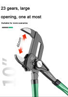 Llave De Muñeca Ajustable LAOA Tipo Abrazadera Multiusos Con Boca Paralela 7" 10" Herramienta Manual Para El Hogar Material De Acero Crômio-molibdeno - details 3