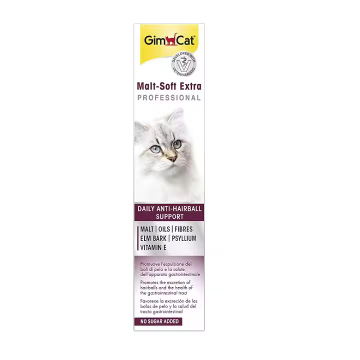 GimCat SOFT EXTRA 200gr, Pasta de Malta para Gatos que evita el acúmulo de bolas de pelo - 1