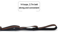 Par De Correas Colgantes Ajustables Para Árbol 2.8 Metros Con 14+1 Bucles Hammock Para Adultos Uso Exterior Muebles De Jardín - details 1