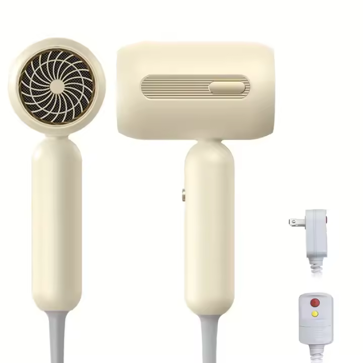 Secador de pelo de luz azul de alta potencia, 200W, con protección contra sobrecalentamiento y fugas, poco ruido - 1
