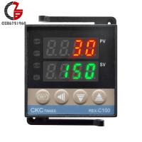 Controlador De Temperatura Digital PID REX-C100 Thermostat Con Salida SSR Relé Para Incubadora Termostato De Huevo 220V - details 10