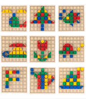 Juguetes Educativos Montessori Para Niños Bloques Creativos De Madera Juego De Inteligencia Con Colores Y Formas Aprendizaje Temprano - details 4