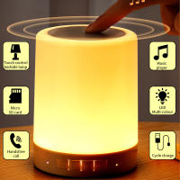 Altavoz Bluetooth Portátil Wireless Mini Juego De Luces LED Coloridas Luz De Noche Para La Cama Lámpara De Mesa Para Mejorar El Sueño - details 1