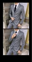 Traje Elegante Para Hombre (Blazer+ Pantalones) Moda Negocios Coreana Ajustado Para Boda Traje Profesional De Gentleman - details 10