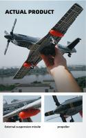 258PCS P-51 Mustang Fighter De WWII Bloques De Construcción Para Niños Y Adultos Juguetes De Avión De La Fuerza Aérea Regalo Educativo De Bloques Compatible Con Lego - details 4
