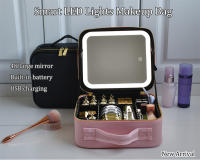 Bolso De Maquillaje Para Mujer De Cuero PU Impermeable Gran Capacidad Estuche De Viaje Para Cosméticos Y Accesorios - details 21