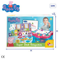 Peppa Pig - Mesa infantil Peppa Pig 10 juegos en 1 con pizarra y rotulador para dibujar, Mesa de dibujo, Escritorio educativo, Mesas infantiles, Regalo para niños 2 años - details 7