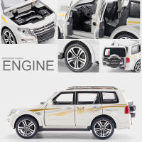 MITSUBISHI PAJERO De 1/32 En Aleación Modelo De Coche SUV Simulación Con Neumáticos De Goma Puertas Abrejanelas Juguetes Para Niños - details 2