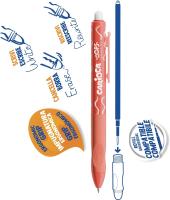 Carioca Oops 4x Boligrafo Borrable Boli Retráctil de Punta Media con Tinta Termosensible, Punta de Ø 0.7mm, Empuñadura Ergonómica, Para la Escuela, Cole, Oficina, Material Escolar y de Oficina. Vuelta al Cole. Recambio, Colores: 2x Azul, 1x Negro, 1x Rojo - details 1
