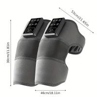 Masajeador de rodillas 3 en 1 recargable por USB con calefacción y vibración, almohadilla de apoyo para las articulaciones sin perfume para relajación, regalo ideal para rodillas, codos y hombros - Batería de litio incorporada de 1800 mAh - details 3