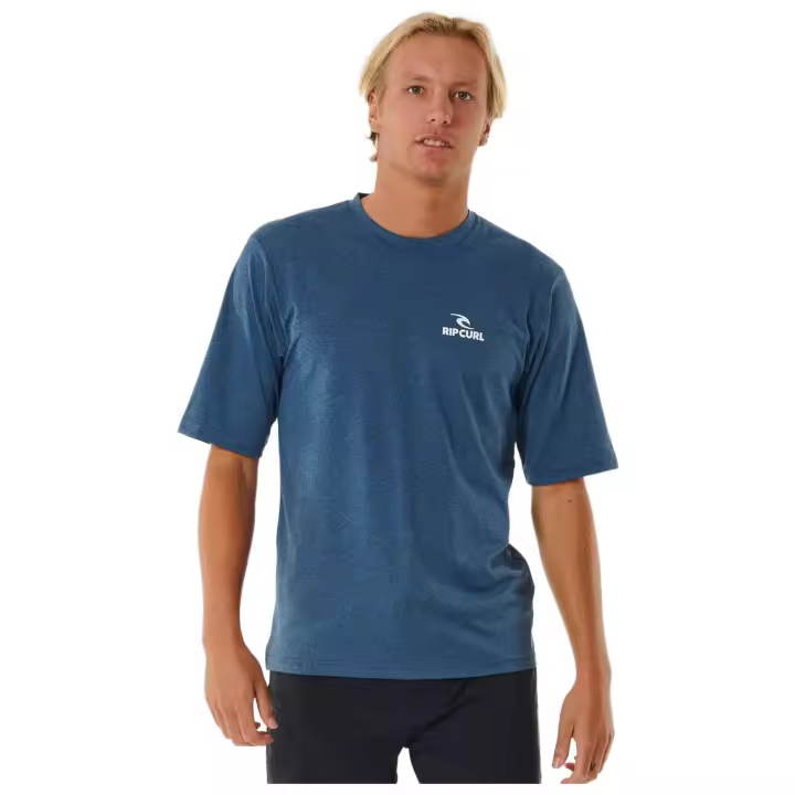 Camiseta de Manga Corta RIP CURL Stacked Upf para hombre en color azul - 1