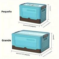 Caja De Almacenamiento Plegable Colorida Para El Hogar Organizador De Plástico Para Ropa Libros Juguetes Y Más (Múltiple Propósito Ahorro De Espacio) - details 4