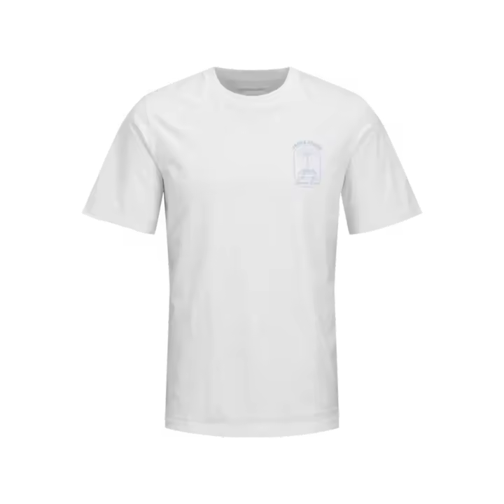 Jack & Jones One Color Summer Camiseta Color Blanco - Combinable, Elástica Y Suave - 1