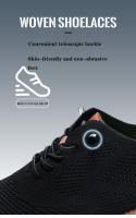Zapatos Casuales Para Hombre Talla Grande 2024 Malla Tejida Ligera Y Cómoda Para Trabajo Y Conducir Zapatillas De Verano Transpirables Para Paseo Al Aire Libre - details 2