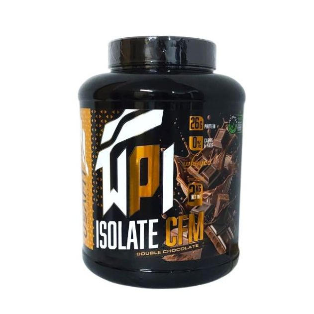Proteína Usafit - WPI Isolate CFM - Proteína ISO CFM 2kg Double Chocolate - AISLADO de proteína de suero de leche WHEYCO®. La mejor calidad para la recuperación muscular. Bajo en grasas, sin azucares añadidos.