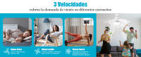 Ventilador Techo with Luz y Mando a Distancia, Lampara Ventilador Techo with Ventiladores Silencioso, E27, Regulable en Colores y Velocidades Temporizador 6 Aspas para Dormitorio (52CM) - details 4