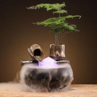 Estanque De Loto Creativo Tanque De Agua Fuente Humidificador De Espuma Para Sala De Estar Decoración De Escritorio De Oficina - details 4