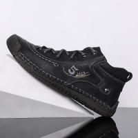 Zapatos Casuales De Cuero Hechos a Mano Para Hombre Con Pelo Para Invierno Mocasines Confort Para Caminar Loafer Planos En Venta Caliente - details 6