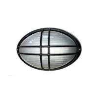 Simon Aplique Ovalado con rejilla de aluminio para exteriores y terrazas Plafón exterior Luminaria grande tipo Tortuga BD9 E-26 Max 100W 230V 50Hz E-27 IP.54 Clase 1 32cm x 21cm x 12cm 50-64311 - details 0