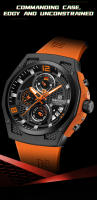 Reloj De Pulsera Deportivo NAVIFORCE Para Hombre Con Correa De Silicona Resistente Al Agua Cronógrafo Calendario Y Manos Luminosas Movimiento De Cuarzo De Alta Calidad - details 7