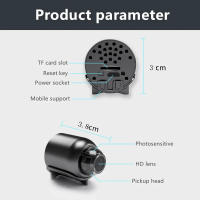 Cámara Mini 4K HD Inalámbrica WiFi 1080p Con Visión Nocturna Infrarroja Y Deteción De Movimiento Ángulo Amplio Para Espy Cam - details 2