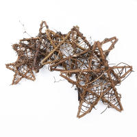 Adorno De Estrella De Madera Para Boda Navidad Y Decoración Del Hogar Guirnalda De Flores De Rattan Para Ventanas Y Pabellones Regalos DIY - details 6